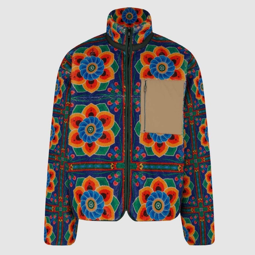 Sundae School Dancheong Fleece Zip Up - Paisley